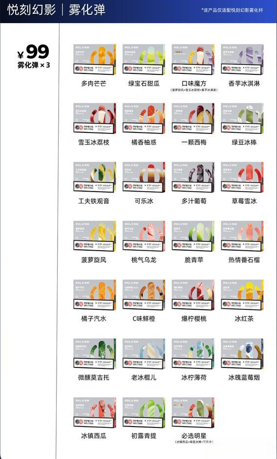悅刻五代最新煙彈口味大全及價格和測評排行！