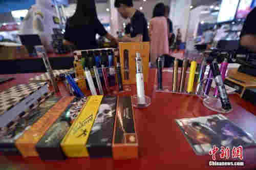 　資料圖 ：電子煙煙油。 中新網記者 金碩 攝