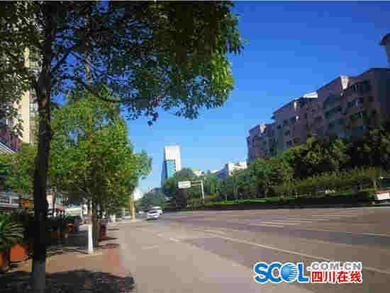 8月12日下午，廣元街面情況